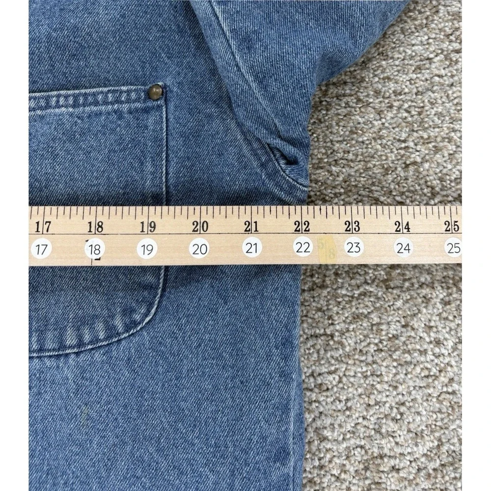 Vinatge Gotcha Covered Denim Chore Jacket Womens S Blue 100% Cotton USA Made 90s